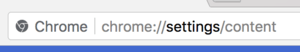 chrome settings