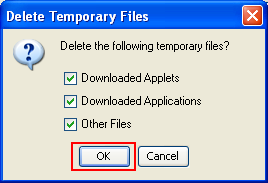 delete temporary files